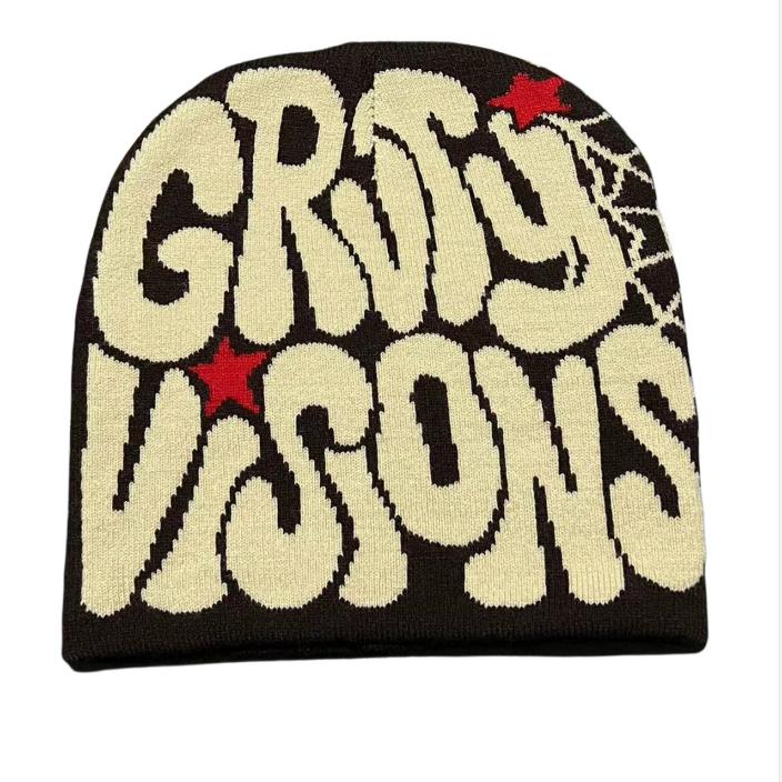 Высококачественная зимняя простая шапка-бини из 100% акрила, теплая вязаная шапка