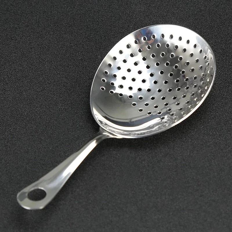 Julep Strainer Cocktail Bar Strainer Нержавеющая сталь Strainer Ложка для коктейлей Сетчатый фильтр Аксессуары для бармена