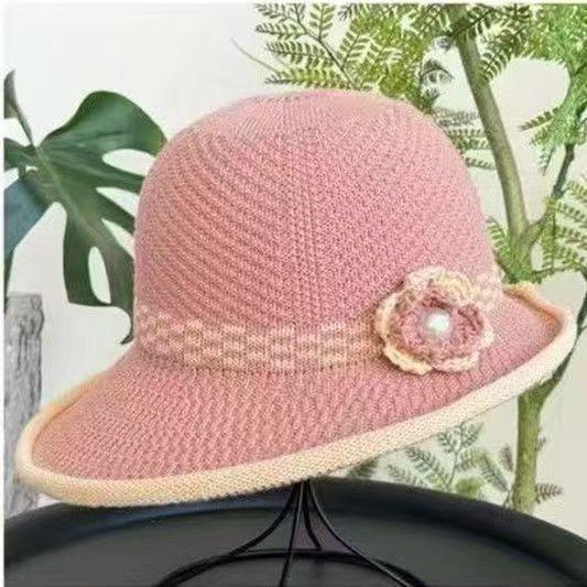 Sun hat flower breathable sun protection beach hat summer new women fashion travel sun hat mother basin hat