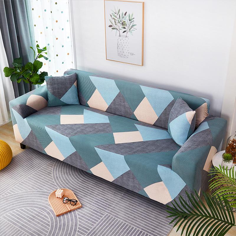 1/2/3/4-местные Чехлы L-образной формы в скандинавском стиле, эластичные чехлы для диванов с простой геометрией для гостиной, офиса, кабинета, дивана