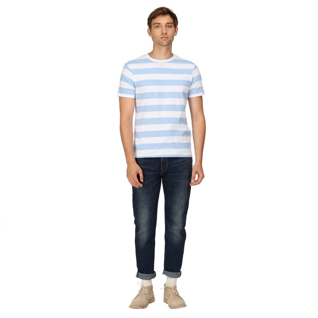 Regatta Mens Ryeden Striped Coolweave T-Shirt