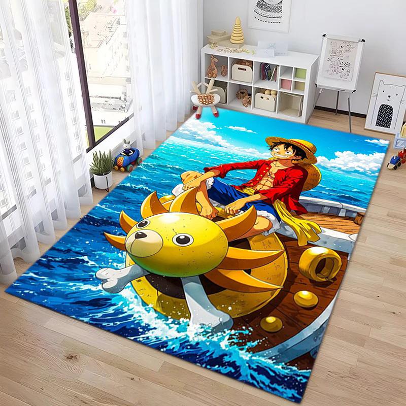 В главных ролях японский мультфильм ONE PIECE Манки Д. Ковер Luffy подходит для гостиной и спальни, коврики для прихожей, офиса, балкона, декоративный ковер V21