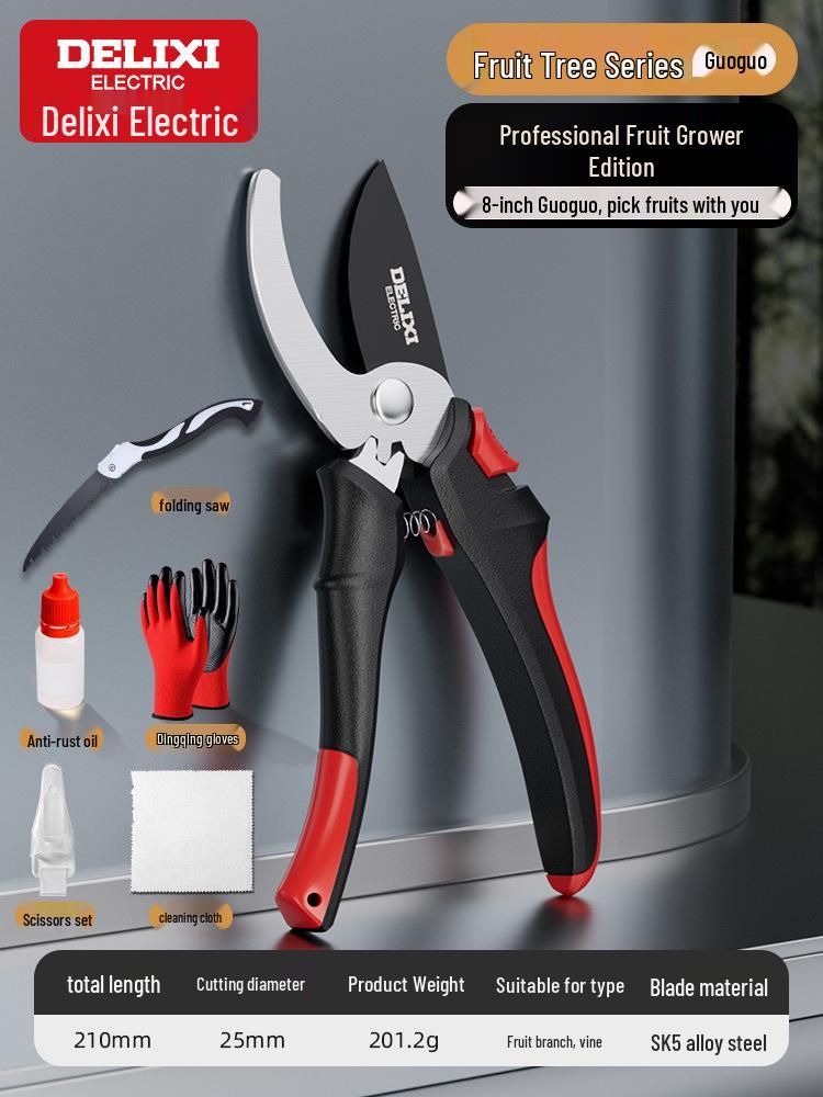 Электрические секаторы Delixi для садоводства, обрезки ветвей и плодовых деревьев