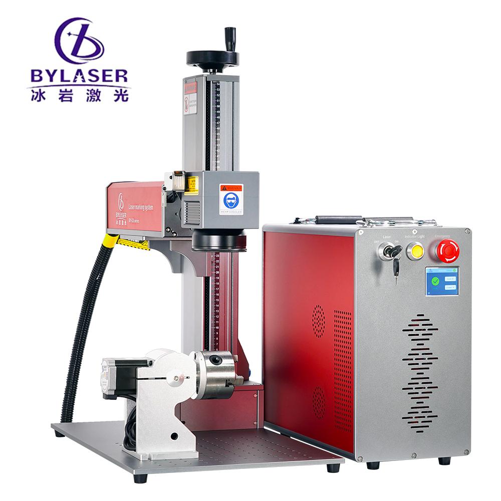 DE Local Stock Free Shipping Autofocus 100W Jpt Portable Fiber Laser Marking Machine With D80 Rotary 110x110mm & 200x200mm Lens