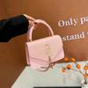 Splicing personalized trend commuter messenger bag women's new fashion simple shoulder personalized small square bag