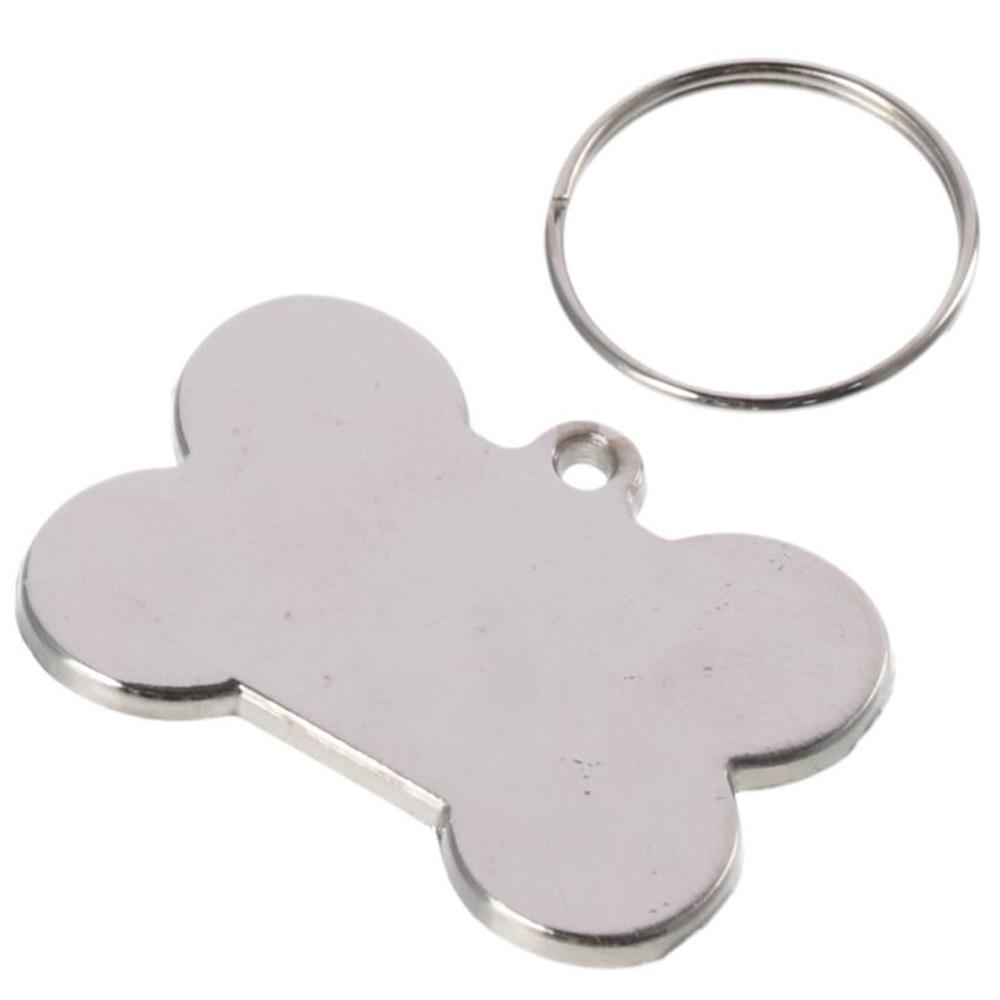 Серебряные пустые бирки Пустые бирки в форме косточки Брелоки Заготовки для штамповки DIY Изготовление ювелирных изделий