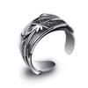 Chao Trendy Indian Open Ring Retro Trendy Mens Dominance Ring Single Punk Ring