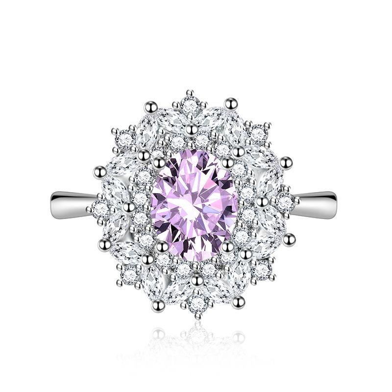 BELLA BOX Opening Resizable Rings For Women Zircon Engagement Party Fine Jewelry Gift