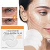Коллагеновая пленка Корея Коллагеновые растворимые патчи Пленка Антивозрастная маска для глаз Устранение морщин Увлажнение Подтяжка лица