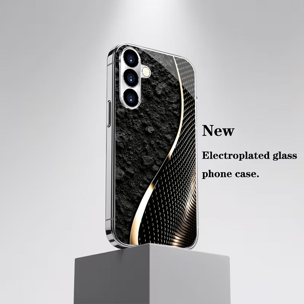 Стильный черный чехол из углеродного волокна для телефона glass s26 ultra case s25 ultra case для Samsung Galaxy S26 S25 S24 S23 S22 FE Ultra Plus