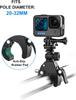 Motorcycle Handlebar Mounting Bracket Bicycle 360° Rotating Camera Clamp For Gopro 12 11 10 9 8 DJI Osmo Action Camera Accessori