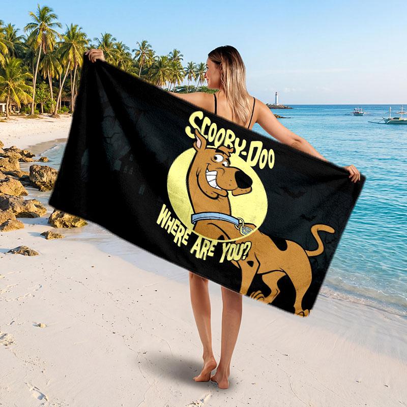 Large Beach TowelScooby-Doo Soft Absorbent Towel Beach Bath Home Use