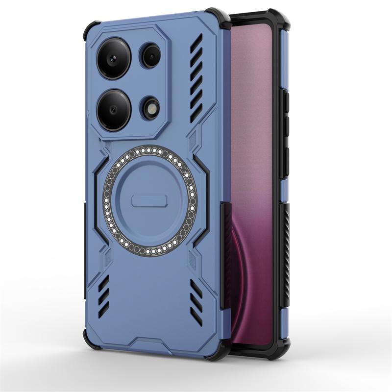 Чехол для Xiaomi Redmi Note 14S Для Redmi Note 14S Противоударный Магнитная адсорбция Беспроводная зарядка Крышка Для чехла Redmi Note 14S