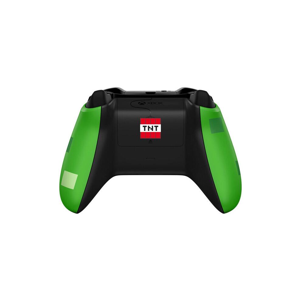 Беспроводной контроллер Xbox One – Ограниченное издание Creeper из Minecraft с текстурированной рукояткой, Bluetooth, разъемом 3,5 мм и настраиваемым назначением кнопок