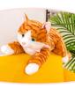 Милая мейнкунская кошка-подушка: Реалистичная плюшевая игрушка-кошка