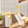 Frosted Water Bottle with Handle & Lanyard, Food Grade Clear Drinking Bottle, Leak-Proof Portable Travel Drink Soybean Milk Cup for Outdoor Gym Office