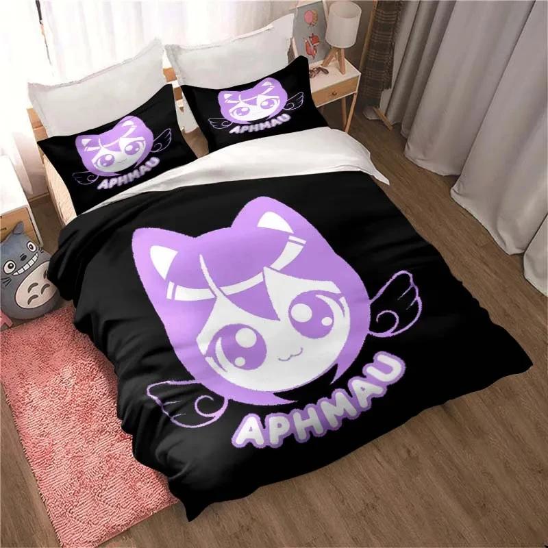3D Print Bedding Collection Duvetcover Collection Single Double King Size Kawaii Cartoon Aphmau Adult Boys Bedroom Duvet Cover And Pillow Case