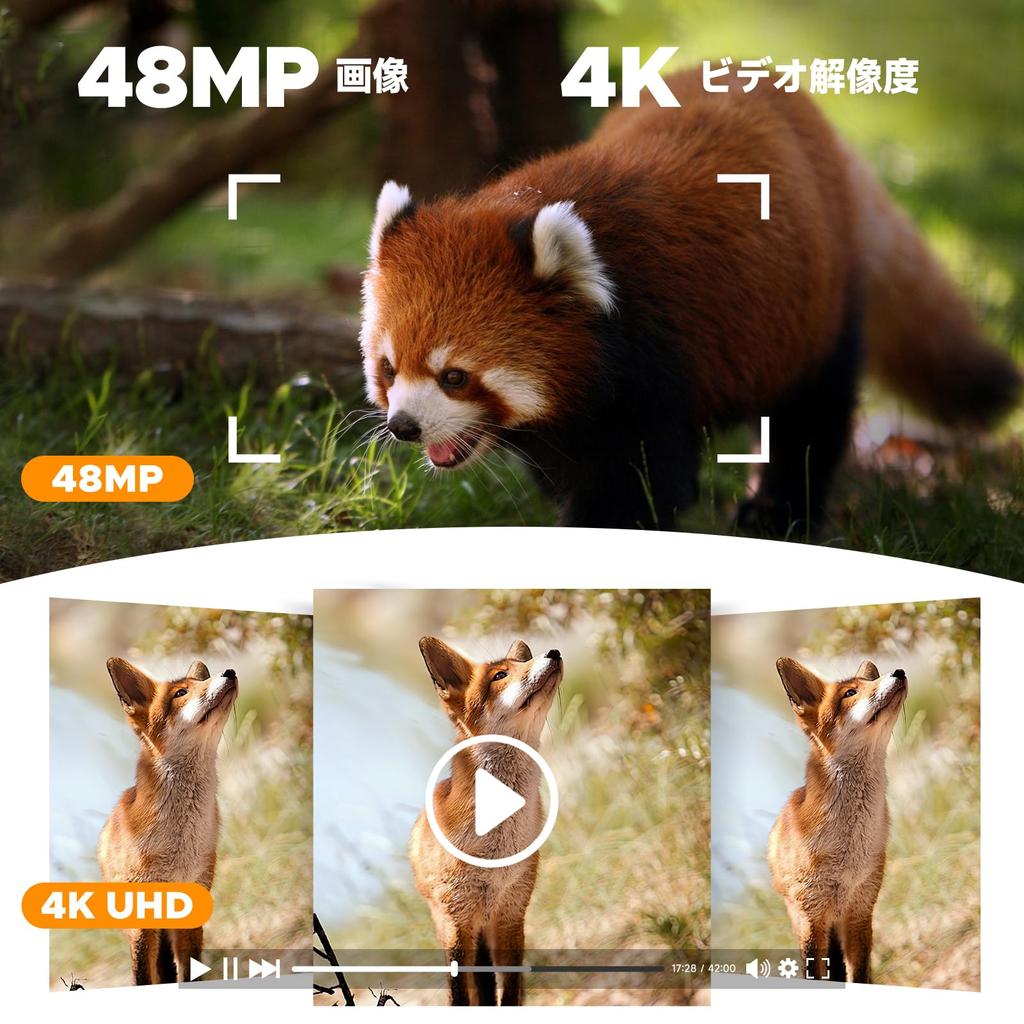 2025 новейшая камера Trail Solar 4K 48MP Security 32GB Micro SD карта второго класса IP66 водонепроницаемая и для наблюдения за дикой природой в помещении инфракрасное ночное видение Motion