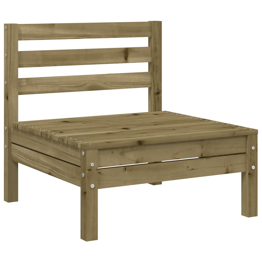 Garden Sofa without Armrests Pressure Treated Pine Wood