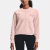 Under Armour Пуловер с капюшоном Rival Mesh на флисовой подкладке и передним карманом, женские толстовки розового цвета 1365847-685