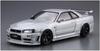 Aoshima Bunka Kyozaisha The Model Car Series Nismo BNR34 Skyline 2004 Пластиковая модель 1/24 No.34 GT-R Z-tune