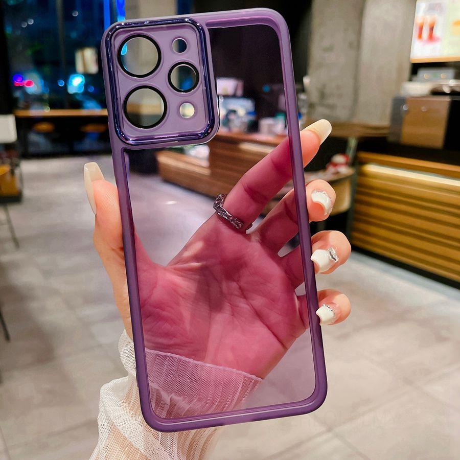 Прозрачный мягкий чехол для Xiaomi Poco M6 X5 Pro X6 F6 C75 14T 11T 13T Redmi Note 10S 12S 11S 14C 13C 12C 14S A3 телефон защитная пленка для объектива камеры