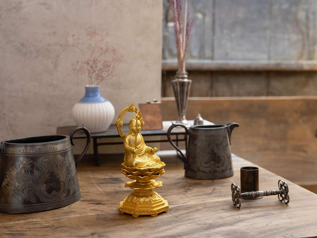 Buddha Statue Jizo Bodhisattva Seated Statue Karat Buddhist Hideun Makita Original Model for Safe Childbirth and Guardian Deity for Raising Takaoka