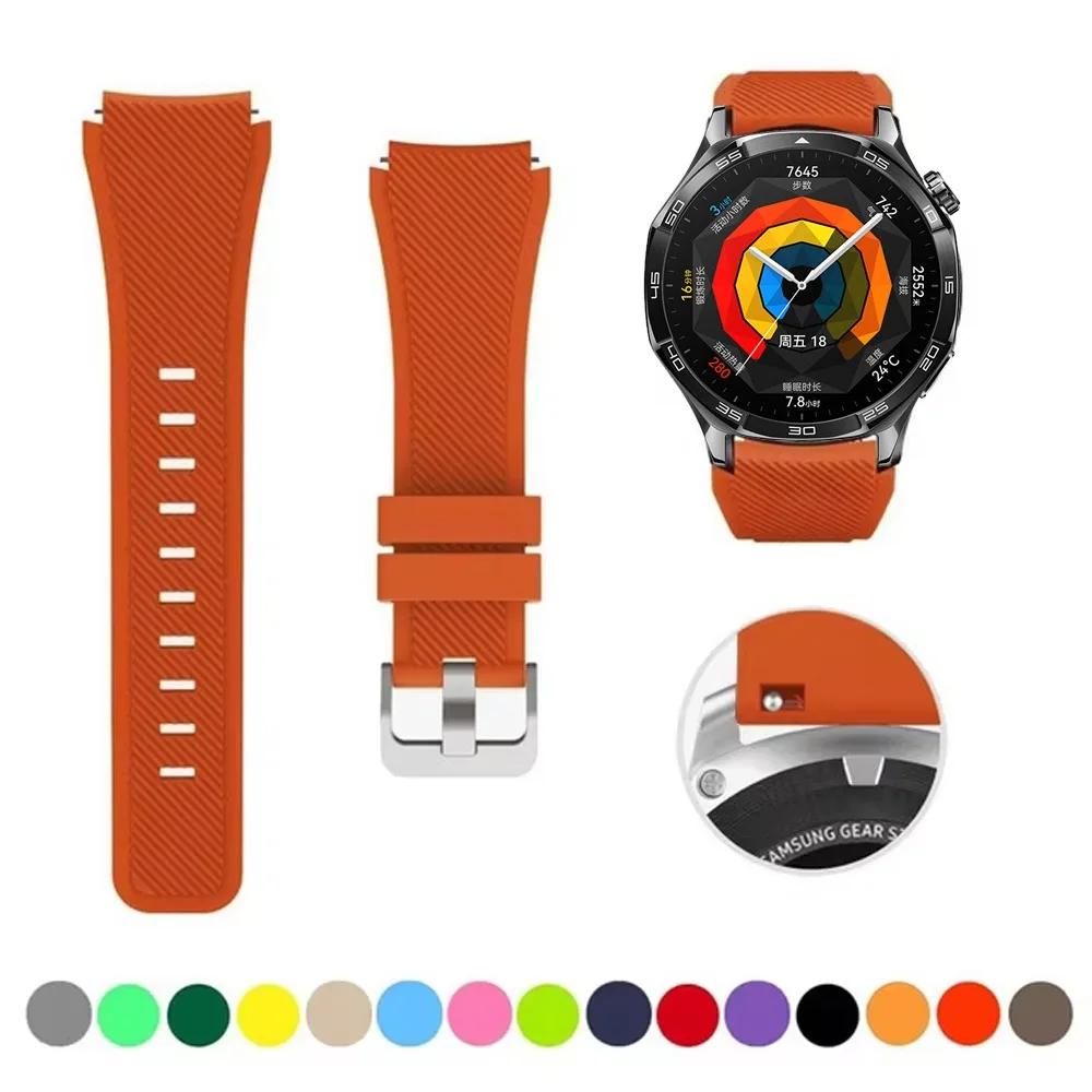 Силиконовый ремешок 22 мм для Huawei Watch GT5 4 3/GT5 Pro 46 мм Мягкий браслет для Amazfit Balance/Amazfit GTR 47 мм/GTR 4 3