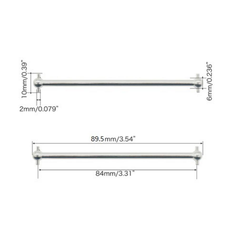 RC Metal Dogbone Drive Shaft 61/63/70/77/84/87/89.5mm For 1/10 HSP 94101 94102 94103 94107 94122 94123 94155 94166 Spare Parts