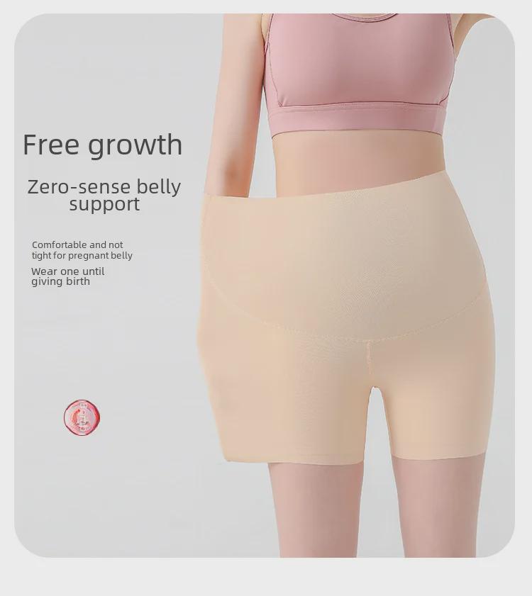 Шорты для йоги для беременных с поддержкой живота — легкие летние, длина 3/4