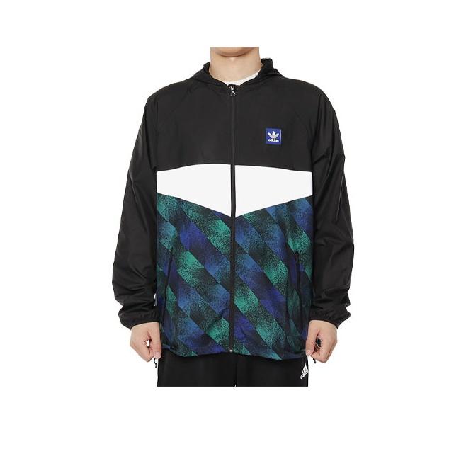 Adidas Мужская спортивная куртка на молнии с капюшоном Originals Trefoil, разноцветная DU8380