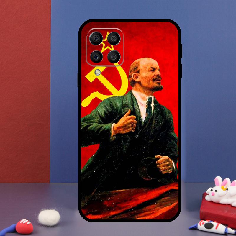 Флаг Советского Союза Ленина для чехла телефона Samsung Galaxy M31 M51 M33 M13 M23 M53 M15 M55 M14 M34 M54 M20 M30s M32 M52