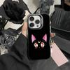 Мультяшный Чехол для Телефона Сейлор Мун для IPhone 16 17 15 14 12 13 Pro Max Черного Цвета Ударопрочный Чехол