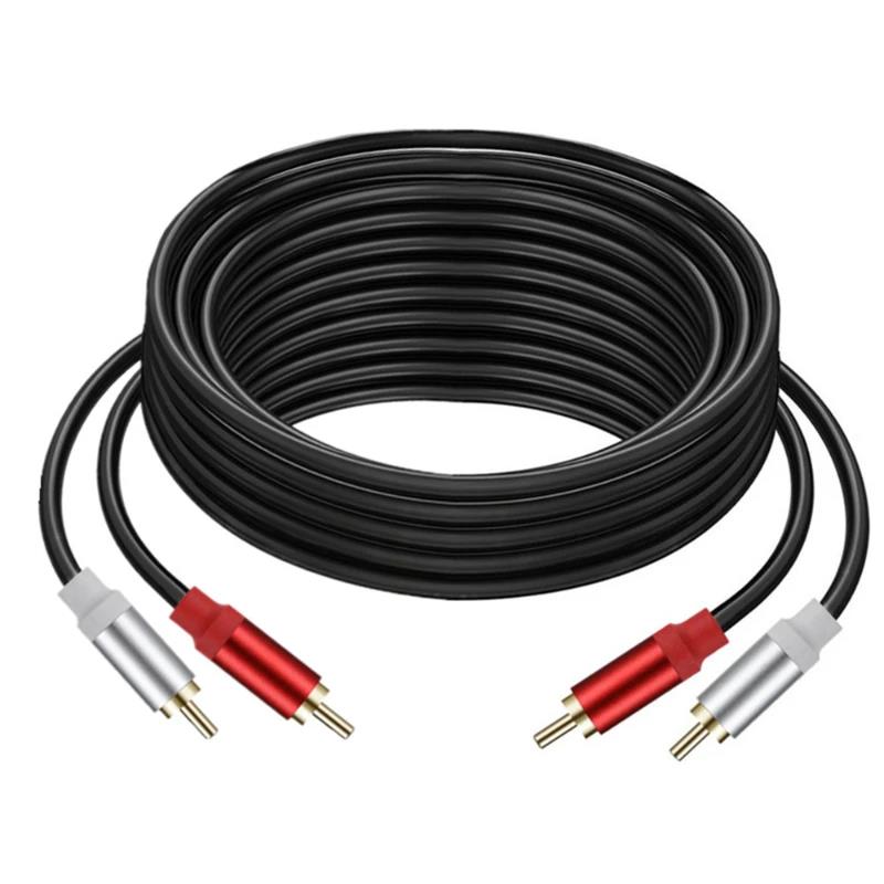 Металлический корпус Позолоченный Двойной RCA Штекер на 2 Два RCA Штекера Женских Аудио Видео Кабель Линия Двойной RCA Штекер Видео Аудио Шнур Проводная ЛинияХороший продукт