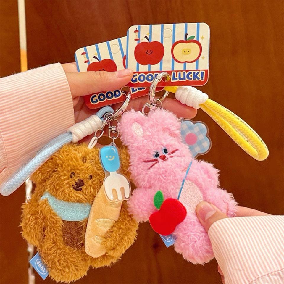 Cute Pet Rabbit Doll Pendant Backpack Versatile Sweet Bag Pendant Girlfriend Couple Festival Gift Bag Charm