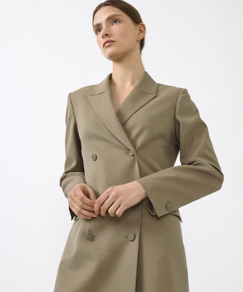 OCTETTE Summer-Wool Tailored Coat_2Color