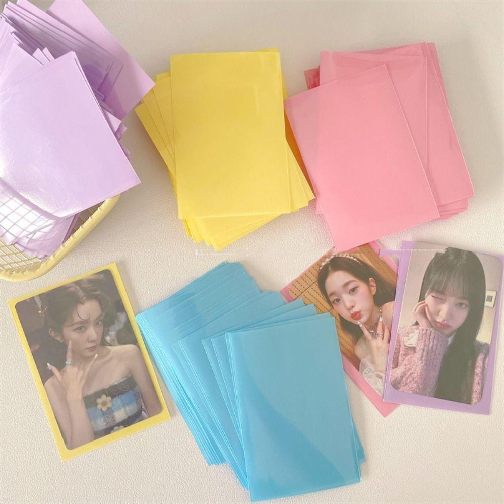 10 шт./компл. Macaron Color Idol Photo Защитный чехол Двухслойная фотопленка для хранения фотографий
