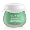 Dot & Key Skin Care Pollution + Acne Defense Маска из зеленой глины | Глиняная маска для лица с салициловой кислотой и чаем матча | Уменьшает активную угревую сыпь | 85 г