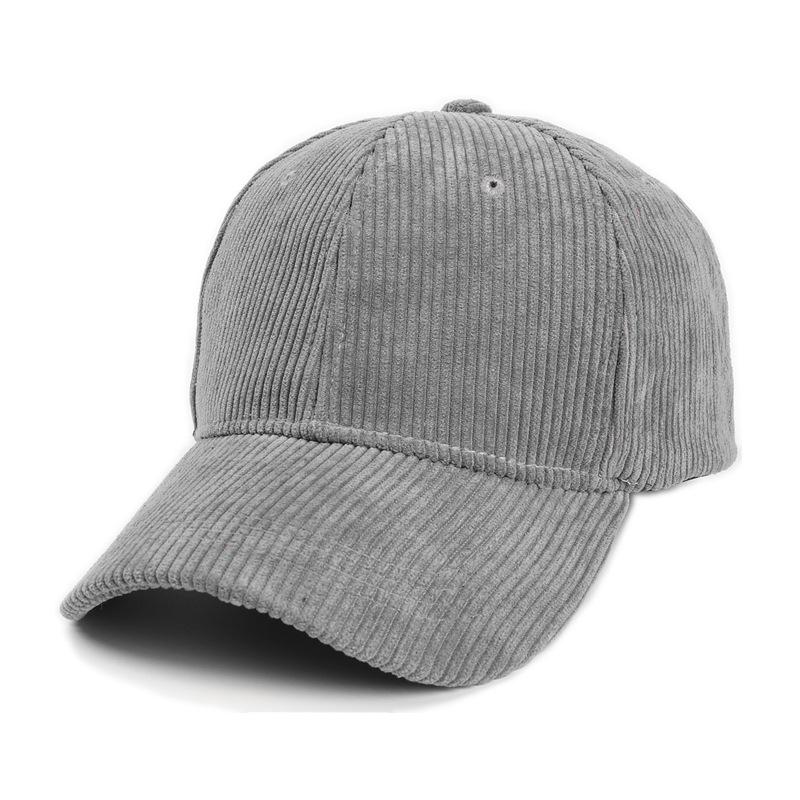 2023 New Solid Color Corduroy Baseball Caps Snapback Caps Casquette Autumn Winter Hat Casual Hip Hop Dad Hats for Men Gorras