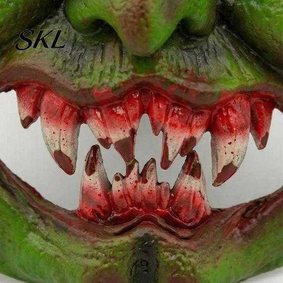 Gothic Halloween Costume Masque, Creepy Bat Devil Full Face Lightweight Masque Horror Evil Cosplay Party Prop for Scary