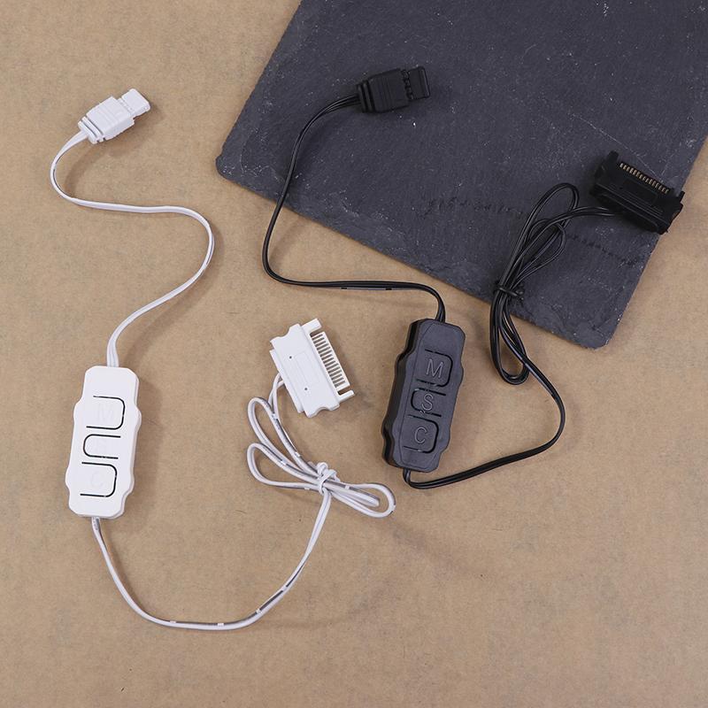 1 шт. контроллер Argb 5 В 3-контактный к источнику питания Sata мини-контроллер Rgb 3-контактный концентратор для корпуса процессора компьютера охлаждающий вентилятор светодиодный радиатор