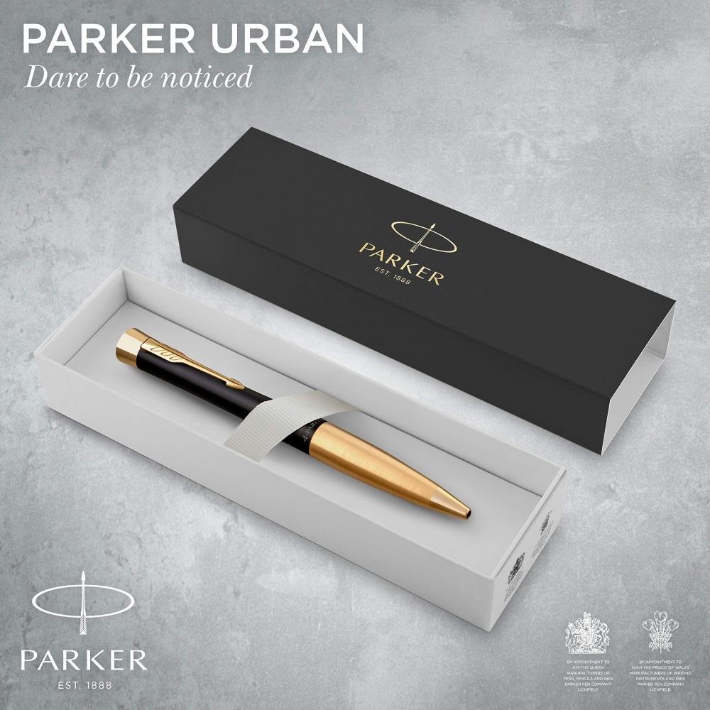 PARKER Ballpoint Pen Urban Matte Black GT Medium Point Oil-based Gift Box Genuine Imported Product S0735820