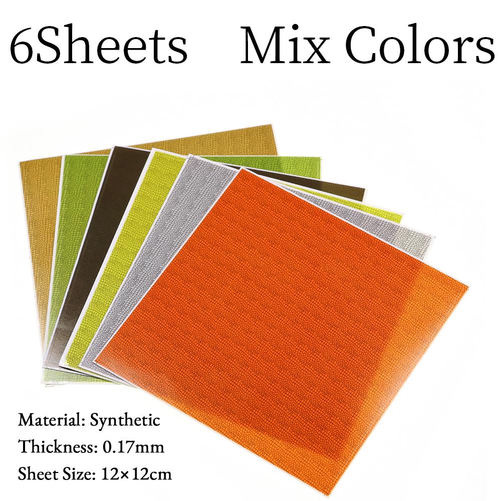 Реалистичный материал для крыльев насекомых - Биомиметический и водонепроницаемый материал для обмотки тела нимф для вязания мушек нимф, поденок, веснянок, форели, хариуса, рыболовных приманок