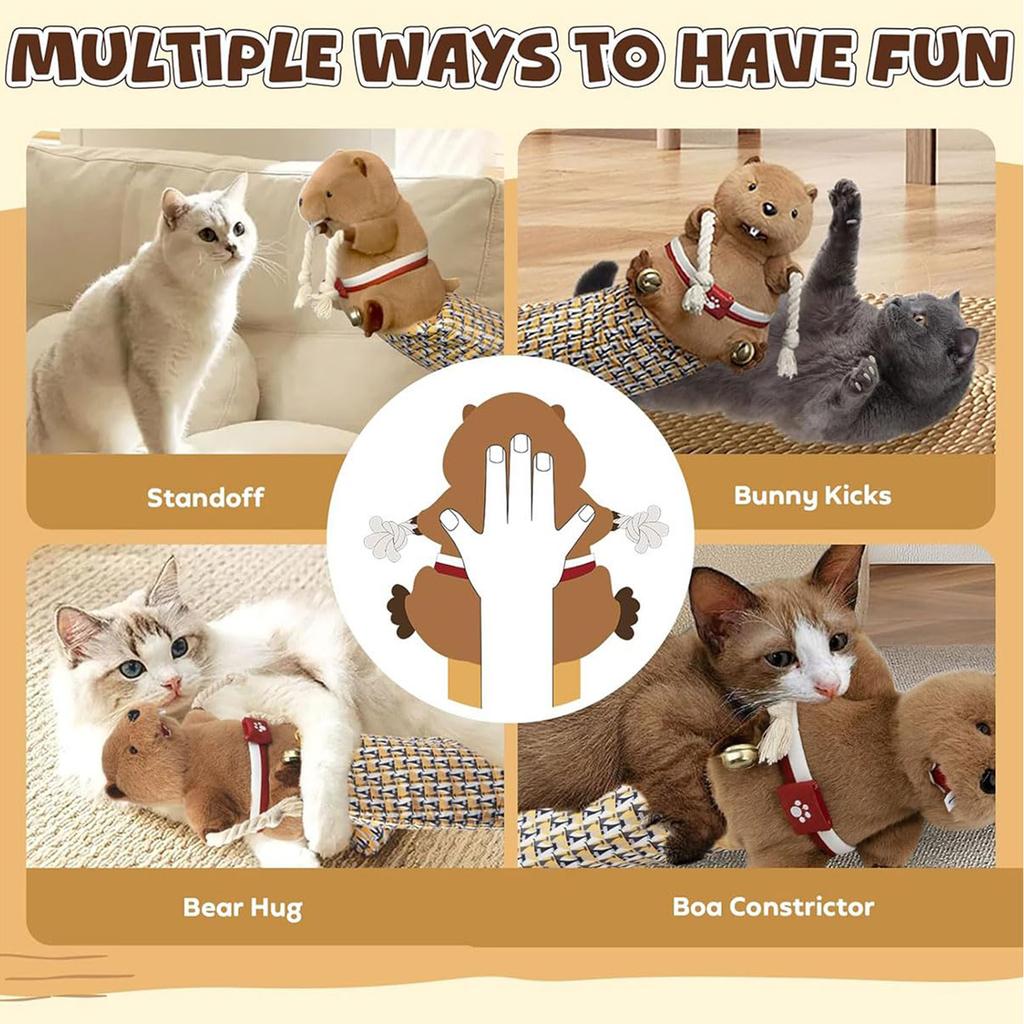 Кошачьи борцовские перчатки Кошачья кукла-борец Милая кошачья игрушка