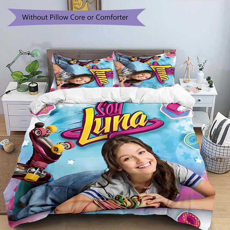 3pcs Violetta pattern bedding set duvet cover set includes duvet cover &pillowcases,perfect all season bedroom decoration&gift