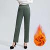Women’s Pants  Winter Fashion New Style Versatile Plush Keep Warm Straight Pants