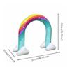 Rainbow Sprinkler Arch Portable Inflatable Sturdy PVC for Lawn