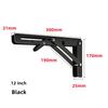 2pcs Bracket Shelves Storage Rack Steel Bracket Triangular Folding Wall Hanging Support Foldable Shelf Angle Mounting Bracket