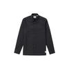 Classic Comfortable Polo Button Long Sleeve Shirt Men Shirts Black A5UMS-B23