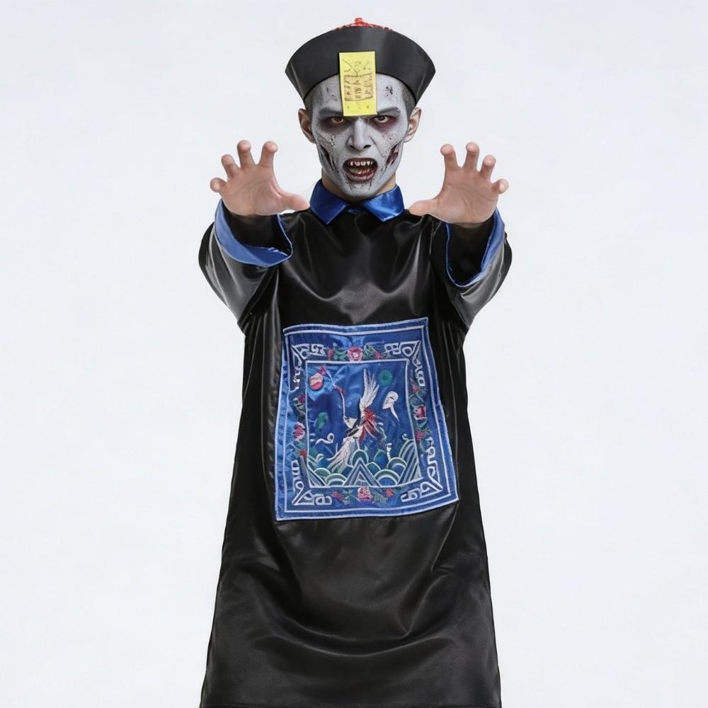 Role Play Chinese Zombie Costume Qing Dynasty Officials Cosplay Costume Costume Party